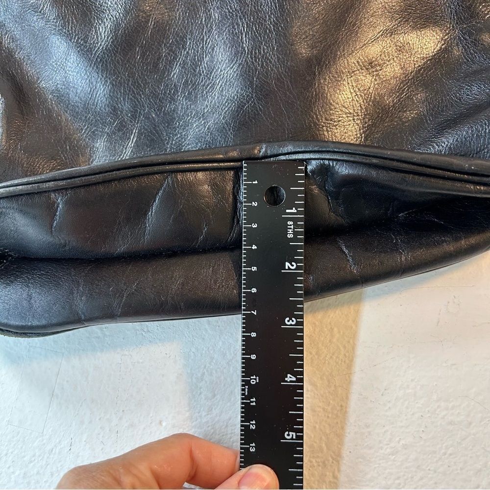 KENNETH COLE REACTION womans handbag black silver leather modern gothcore y2k - Picture 11 of 15